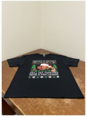 Cotton Ugly Christmas T-Shirt Regular Fit Crew Neck Short Sleeve